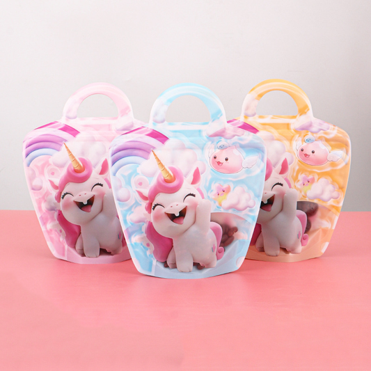 Frosted Unicorn Candy Zipper Pouch