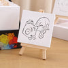 Mini Wooden Printed Canvas And Easel