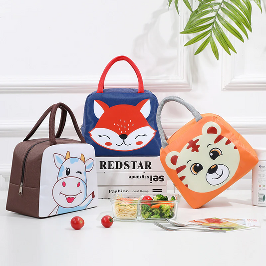 Cartoon-Style Thermal Multipurpose Lunch Bag