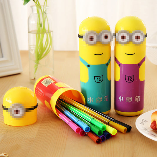 Cartoon Case Sketch Pen Set 12 Color