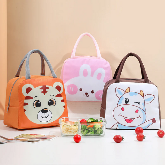 Cartoon-Style Thermal Multipurpose Lunch Bag