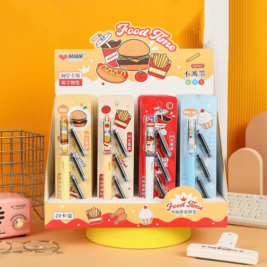 Foodie Fast-Food Fountain Pen Set!