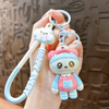 Cute Panda Acrylic Plating Cloud Keychain