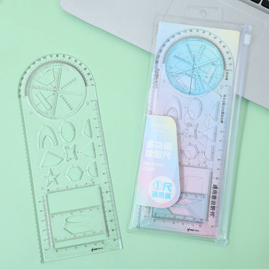 Multifunctional Geometric Drawing Ruler