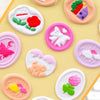 Cute 3D Stamp Style Seal Stickers