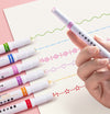 Patterned Linear Color Pen Pack of 6