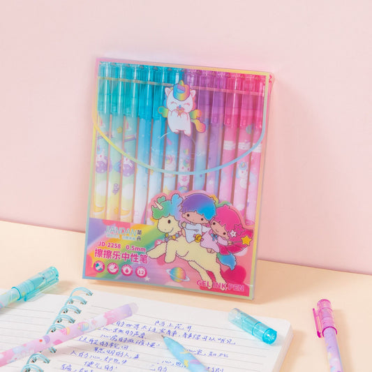 Unicorn Erasable Gel Pen Pack of 12pcs