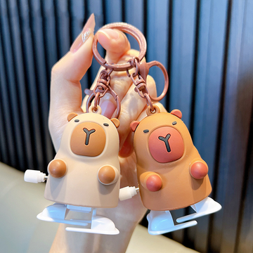 Creative Walking Capybara Doll Keychain