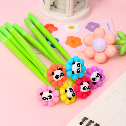 Sunflower Panda Silicone Flexible Gel Pen