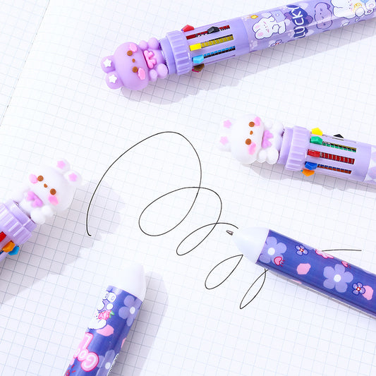 Lovely Day Bunny 10 in 1 Multicolor Pen