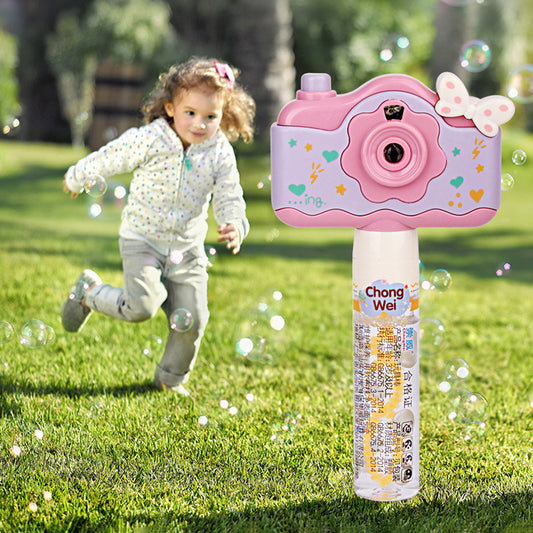 Cute Girl Projection Camera & Bubble Blowing Wand