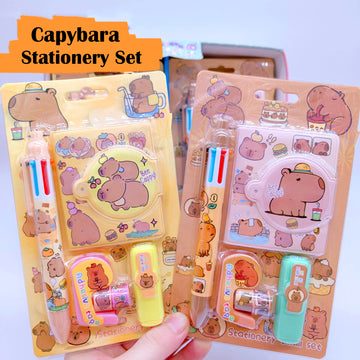 Capybara 4-in-1 Stationery Set