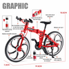 Miniature Diecast Alloy Folding Mountain Bicycle Model Toy