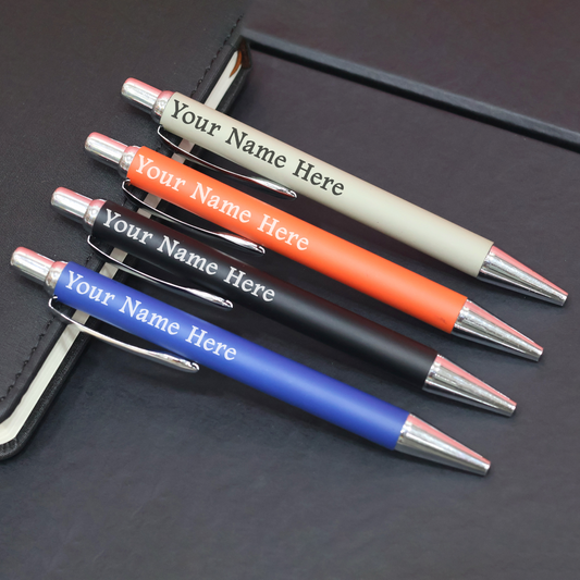 Sleek Personalized Metallic Tic-Tac Ball Pen