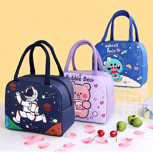 Cartoon Print Portable Thermal Multipurpose/Lunch Bag