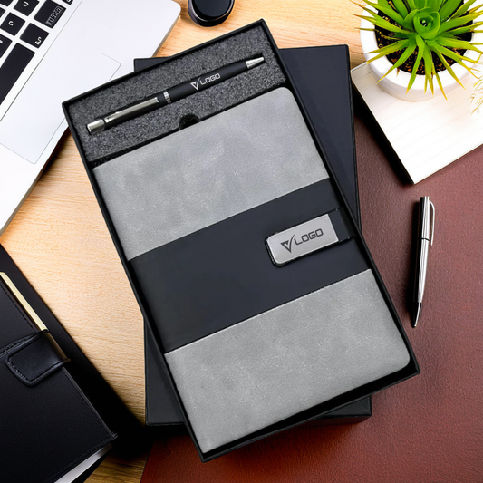 Personalized Corporate Stylish Diary & Pen Duo