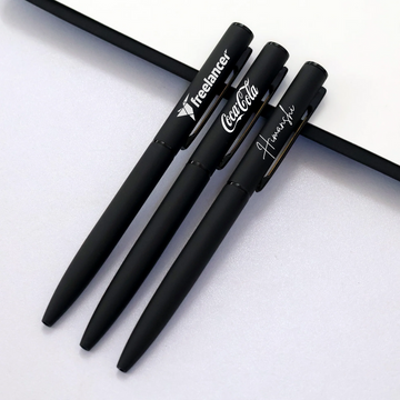 Personalized Sleek Matte Black Ball Pen