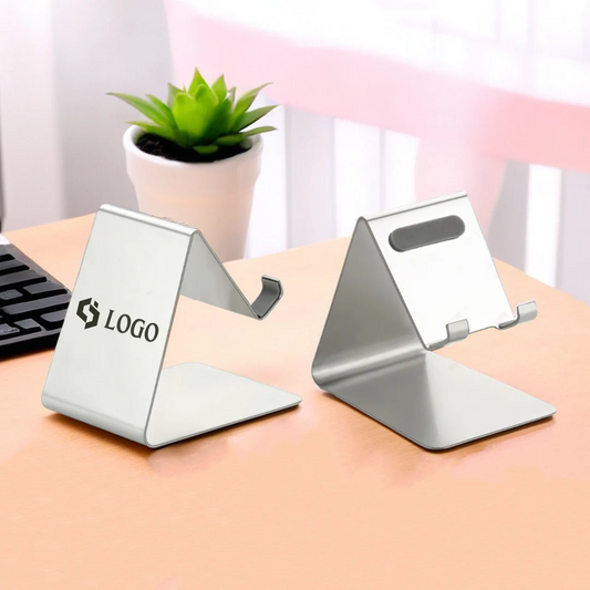 Personalized Mobile Holder/Desk Stand (Silver)