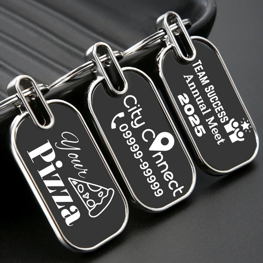 Personalized Metal Keychains - Round