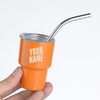 Mini Stainless Steel Sipper with Straw 50-80ml