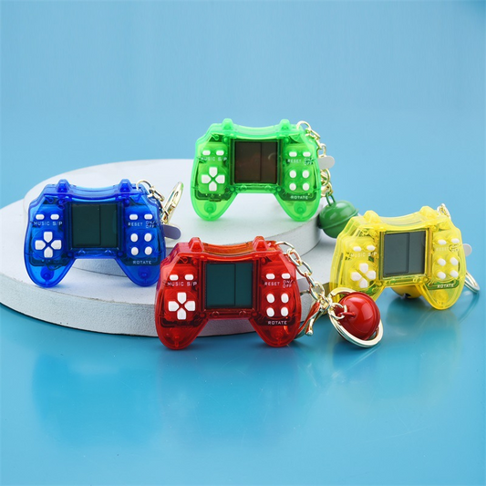 Transparent Mini Playable Game Console Keychain