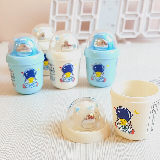 Astronaut Milk Tea Cup Pencil Sharpener