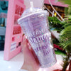 Kawaii Transparent Sipper With Straw