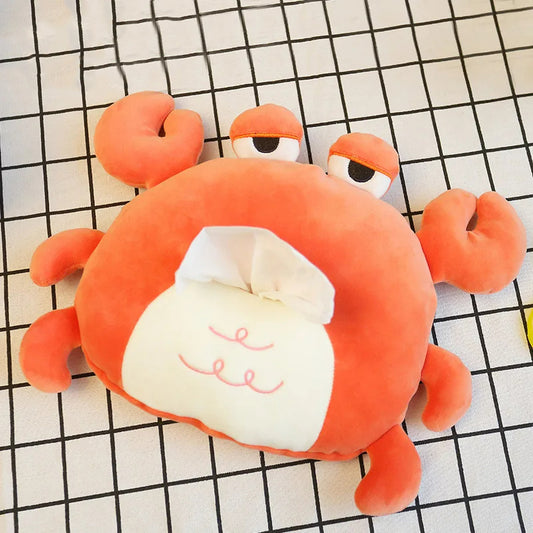 Crab Plush Tissue Box