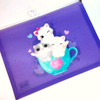 Kitty A4 Zipper File Folder