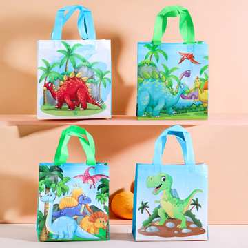 Dino Family Non-Woven Gift Bag