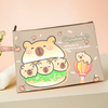 A4 Capybara Zipper File Folder Bag