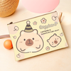 A4 Capybara Zipper File Folder Bag