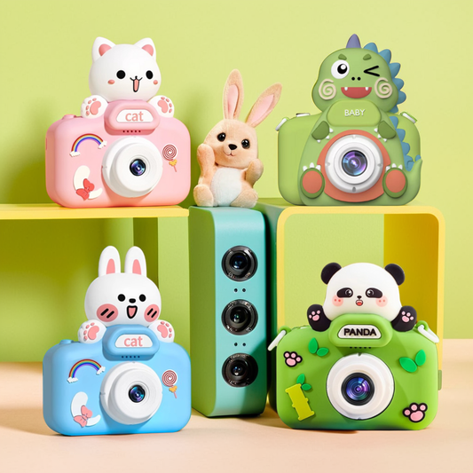 Mini kids Electronic Camera-Dino-Cat-Rabbit-Panda