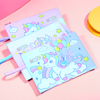 A4 Unicorn Zipper File Folder Bag