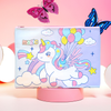 A4 Unicorn Zipper File Folder Bag