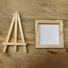 Mini Wooden Printed Canvas And Easel