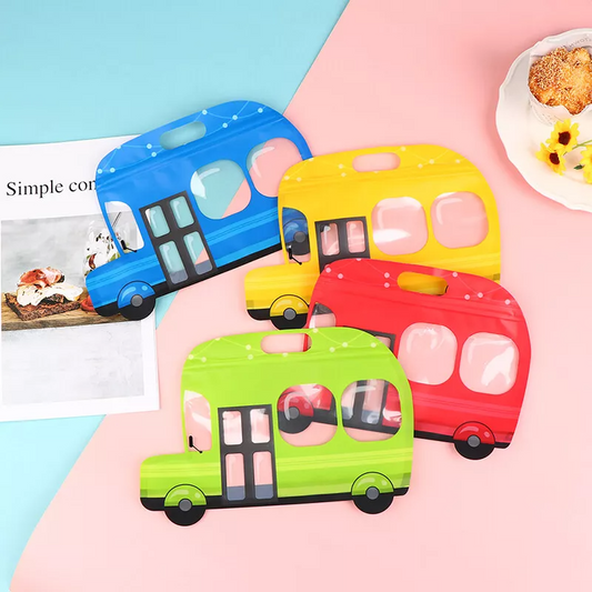 Cartoon Bus Candy Zipper Pouch