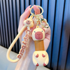 Capybara Retractable Neck Keychain