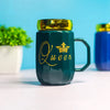 King And Queen Ceramic Mugs (Blue & Green)