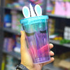 Magical Unicorn Rainbow Tumbler with Straw