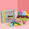 2 in 1 Wooden Building Blocks/Hedgehog Puzzles