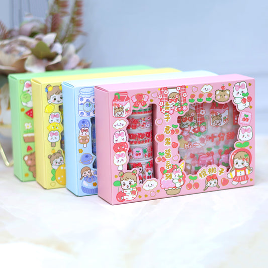 Decorative Washi Tape Set with Lovely stickers