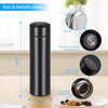 LED Temperature Display Vacuum Insulated Water Bottle