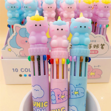 Baby unicorn 10 in 1 multicolor pen