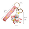 3D Cartoon Unicorn Bear Theme Keychain