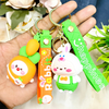 Premium Quality 3D Rabbit & Cartoon Carrot Keychains
