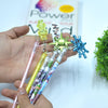 Stylish Gel Pens With Keychain Set of 6 - Assorted