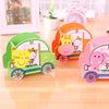 Wooden Cartoon Car Penstand with Photoframe