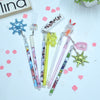 Stylish Gel Pens With Keychain Set of 6 - Assorted