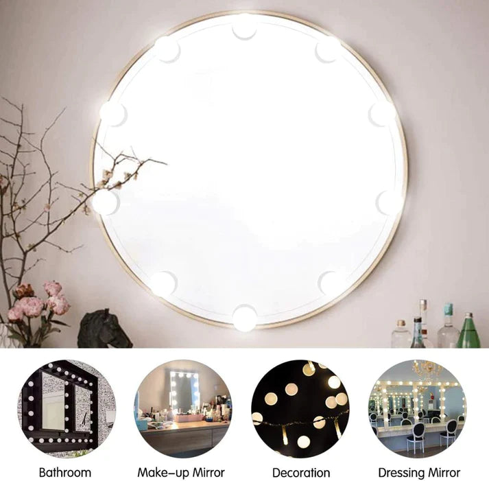 White Wooden LED Mirror Dressing Table, For Hotel, Size: 6x3 Feet at Rs  14499 in Delhi